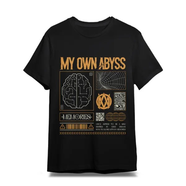 Front side of T-Shirt "Memories" from band "My Own Abyss"